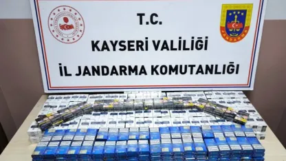 Kayseri'de 619 paket bandrolsüz kaçak sigara ele geçirildi