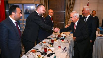 AYM Başkanı Özkaya, basın kuruluşlarının temsilcileriyle bir araya geldi: