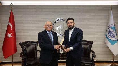 TÜGVA Genel Başkanı Beşinci, Büyükkılıç'ı ziyaret etti