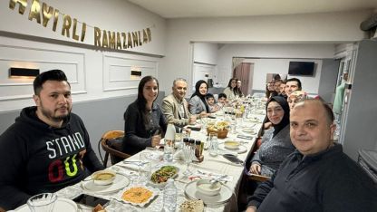 Atkaracalar Kaymakamı Saliha Karataş, öğretmenlerle iftarda buluştu