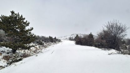 Beypazarı'nda kar yağışı etkisini sürdürüyor