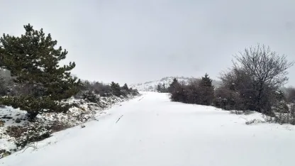 Beypazarı'nda kar yağışı etkisini sürdürüyor