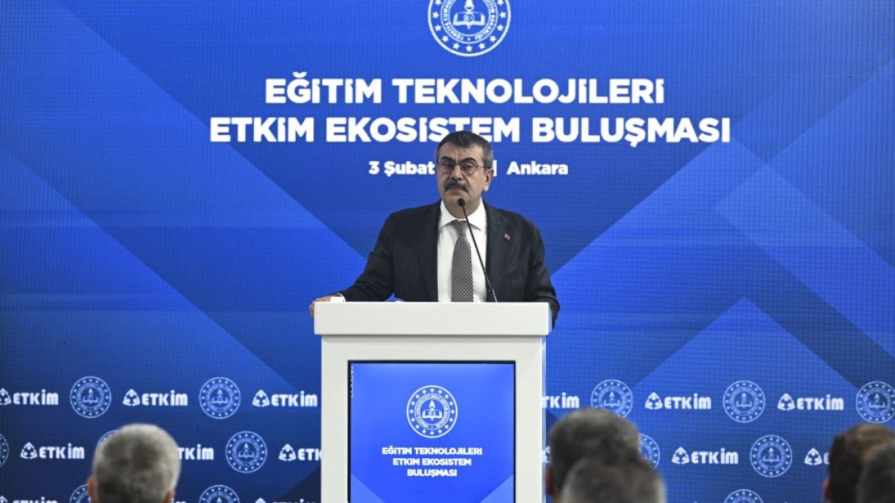 Bakan Tekin, "Eğitim Teknolojileri ETKİM Ekosistem Buluşması"nda konuştu: