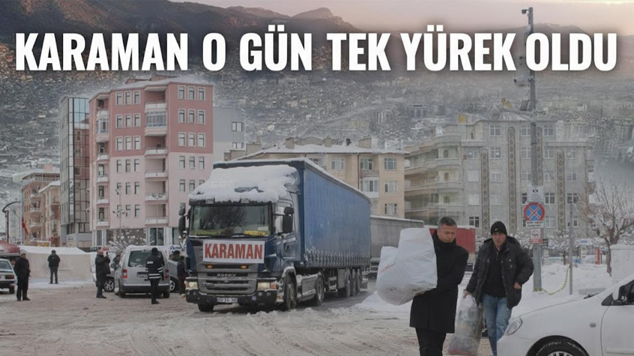 Karaman o gün tek yürek oldu