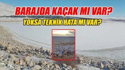 Karaman'da barajda kaçak mı var