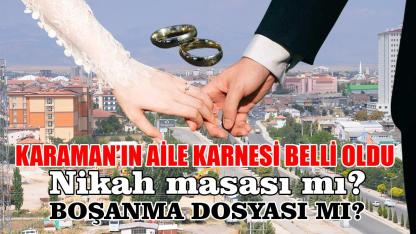 Karaman’ın Aile Karnesi belli oldu