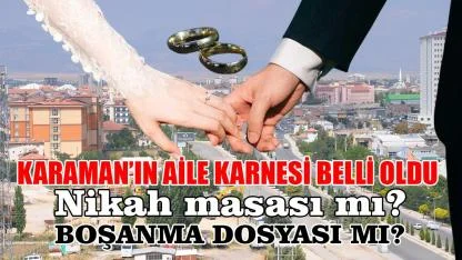 Karaman’ın Aile Karnesi belli oldu