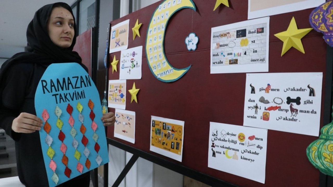 Kayseri'de öğrenciler okullarında "Ramazan Sokağı" oluşturdu