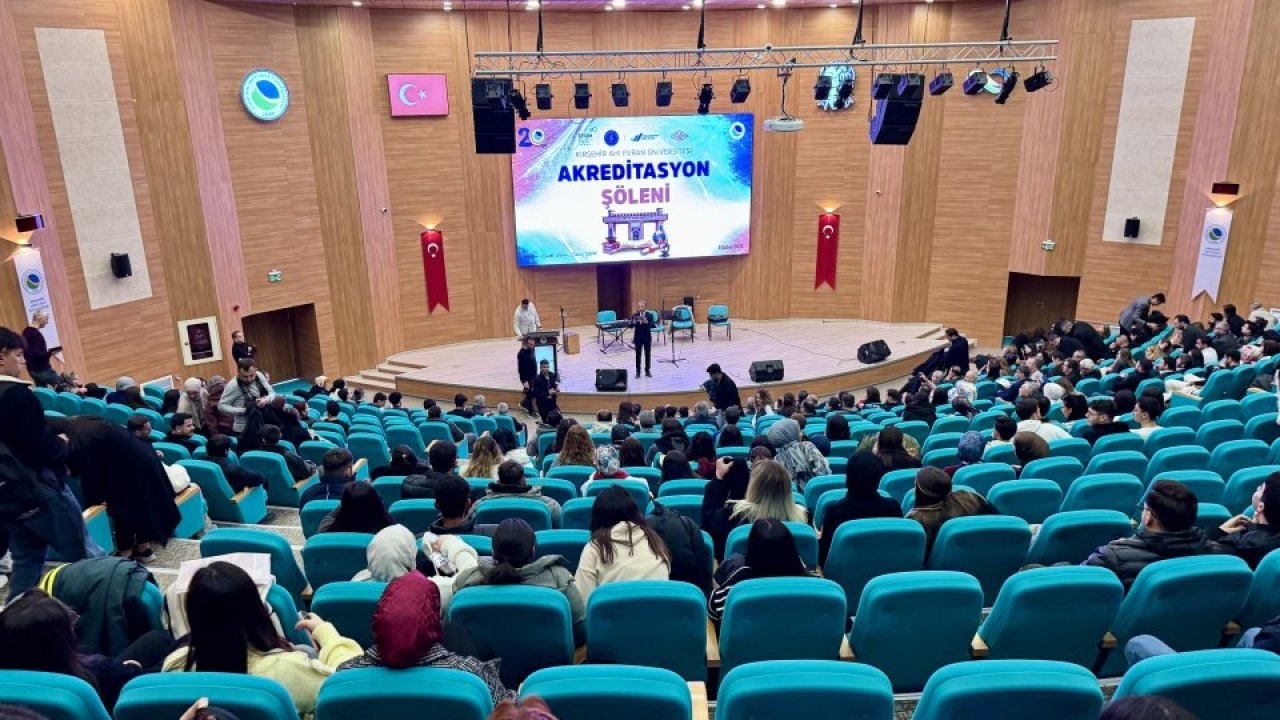 Kırşehir Ahi Evran Üniversitesinde 12 bölüme akreditasyon belgeleri verildi