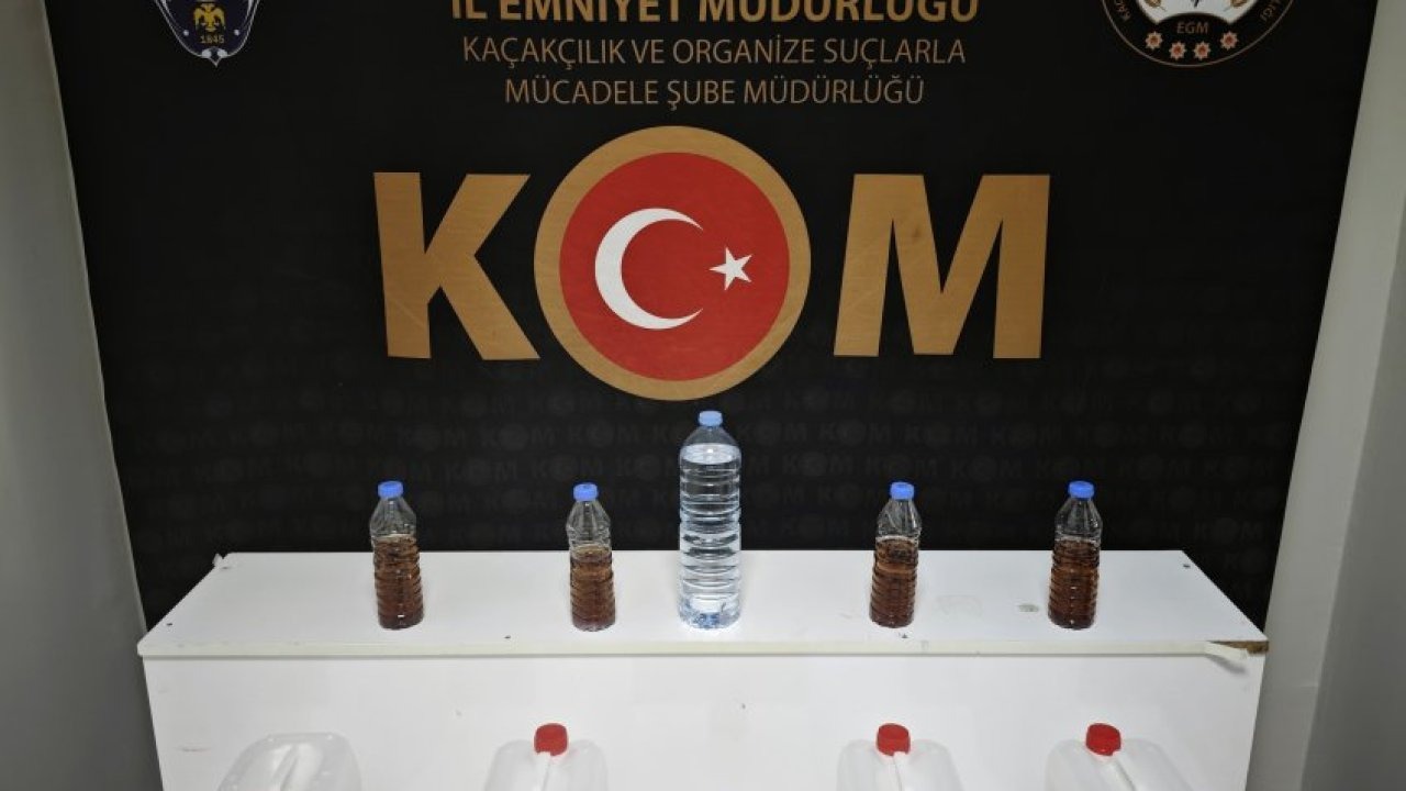Kırşehir'de sahte içki ve etil alkol ele geçirildi