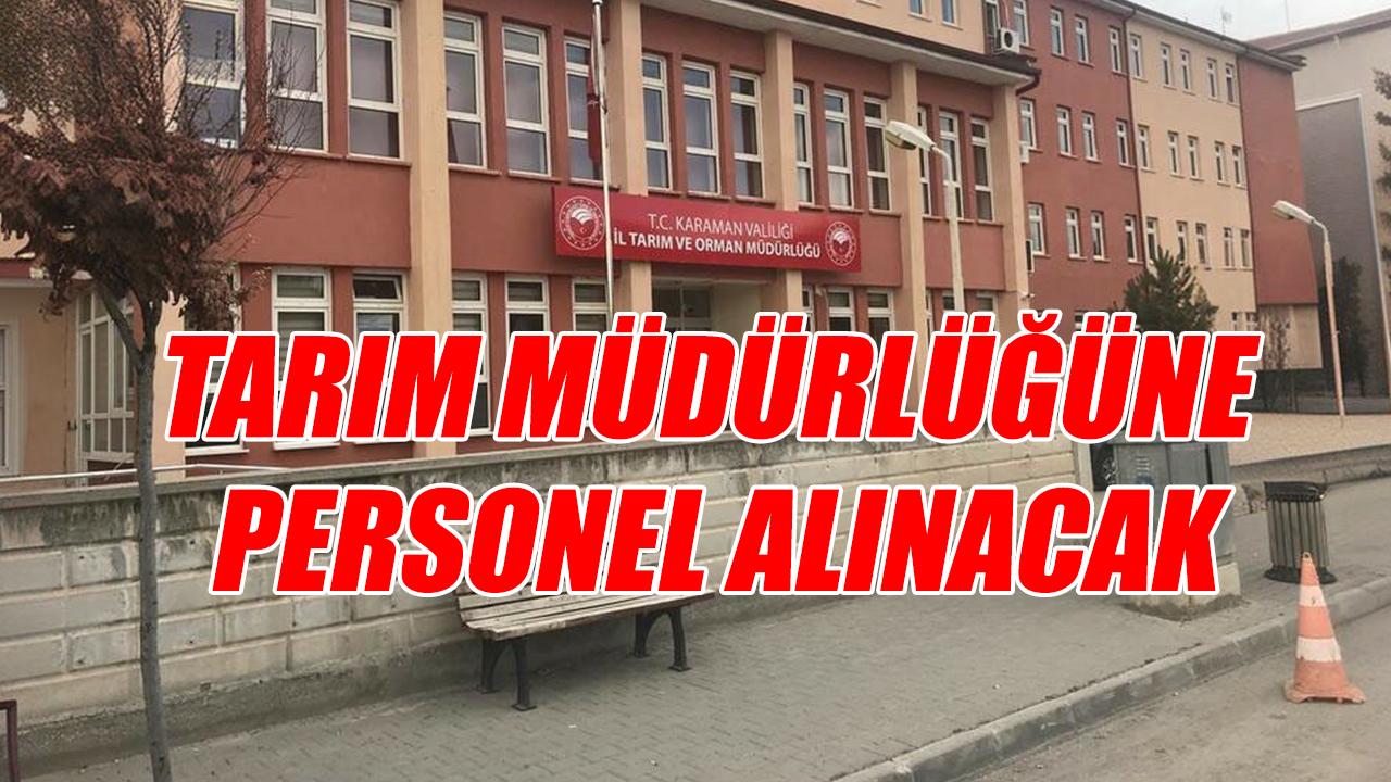 Tarım İl Müdürlüğü personel alacak