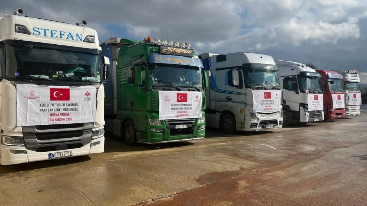 Vakıflar Genel Müdürlüğü, Bosna Hersek ve Karadağ'a 9 bin gıda kolisi gönderdi
