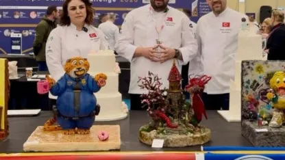 Kayseri'de pastane işletmecisi Yunanistan'daki aşçılık yarışmasında birinci oldu