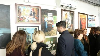 Kayseri'de kadınların çektiği fotoğraflar ve yaptığı resimlerden oluşan sergi açıldı