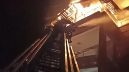 Yozgat'ta 5 katlı apartmanın çatı katında çıkan yangın söndürüldü