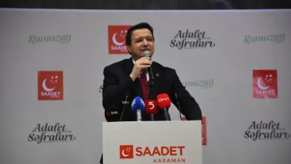 Saadet Partisi Genel Başkanı Arıkan, Karaman'da konuştu: