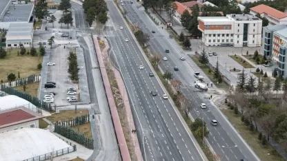 Kayseri'de Talas Bulvarı'ndaki yol çalışmaları tamamlandı