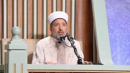 Diyanet İşleri Başkanı Arpaguş, Beştepe Millet Camisi'ndeki Kadir Gecesi programına katıldı: