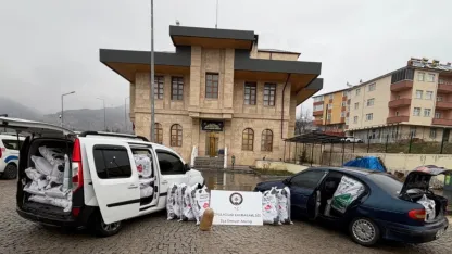 Sivas'ta 1 ton gümrük kaçağı tütün ele geçirildi