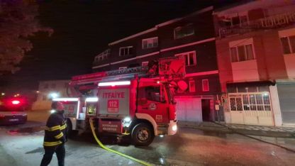 Eskişehir’de çıkan yangından 1’i çocuk 3 kişi etkilendi