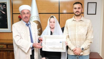 Kırşehir'de yaşayan Rus kadın Müslüman oldu, Elif ismini aldı