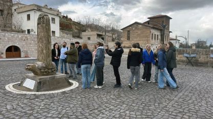 Kayseri'de Talas ilçesini uluslararası ziyaretçiler gezdi