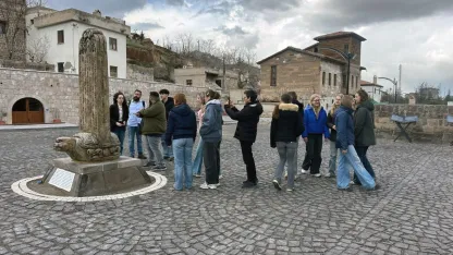 Kayseri'de Talas ilçesini uluslararası ziyaretçiler gezdi