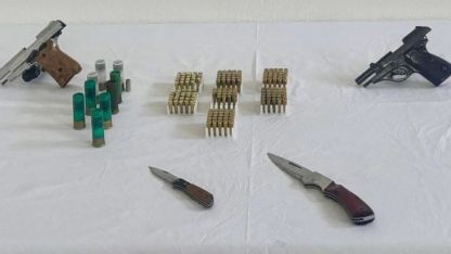 Kırşehir'de 2 ruhsatsız tabanca, 3 şarjör ve 167 fişek ele geçirildi