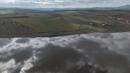 Çubuk'ta kuruyan Kızılca Göleti yağışlarla yeniden su tuttu
