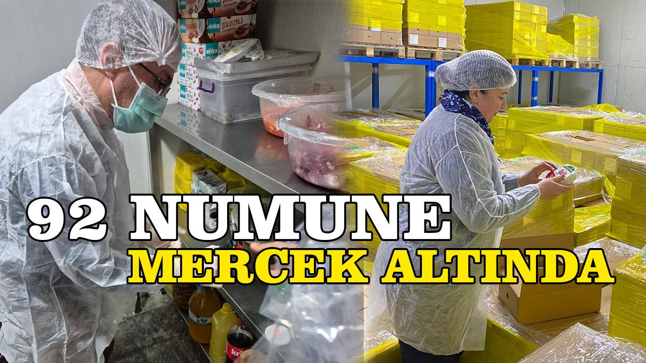 92 numune mercek altında