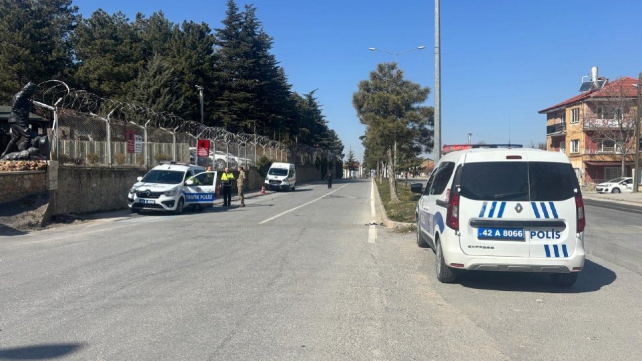 Akşehir'de polise çarpıp kaçan motosiklet sürücüsü yakalandı