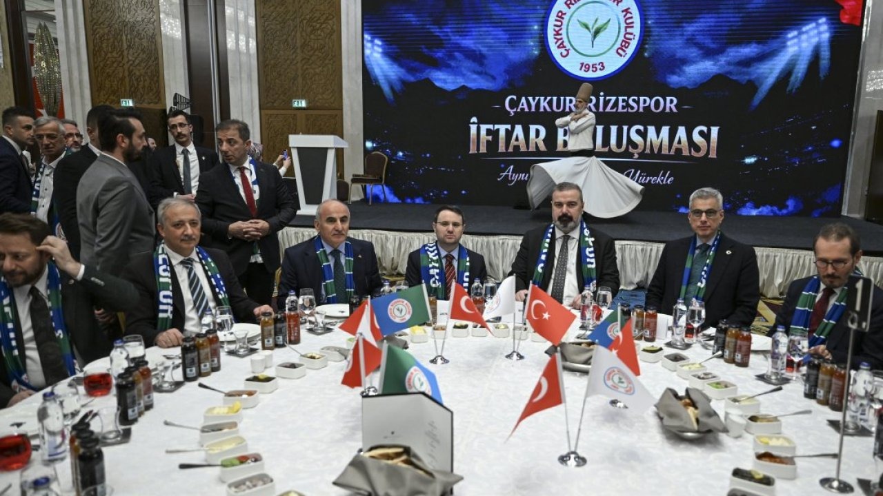 Bakanlar Memişoğlu ve Gürlek, Çaykur Rizespor Kulübü'nün iftar programına katıldı