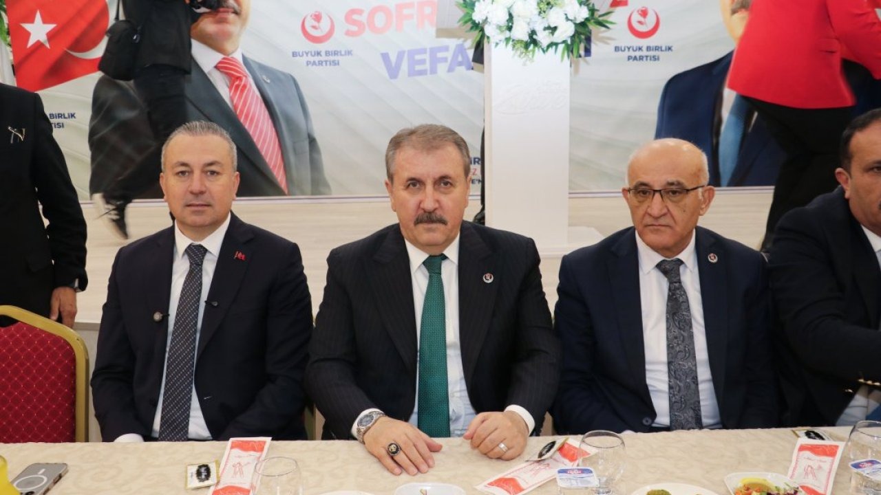 BBP Genel Başkanı Destici, Sivas'ta iftar programında konuştu:
