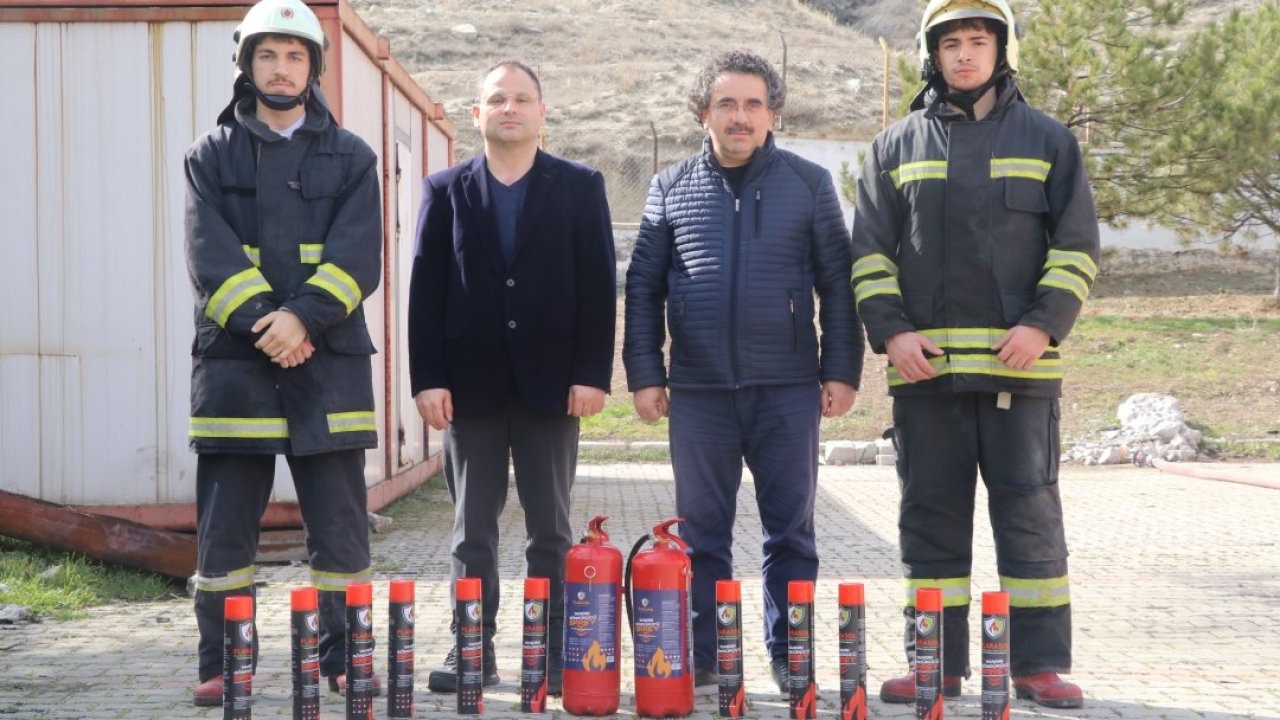 Çankırı'da akademisyenler yangınlara karşı kolay kullanımlı ve etkili solüsyon geliştirdi