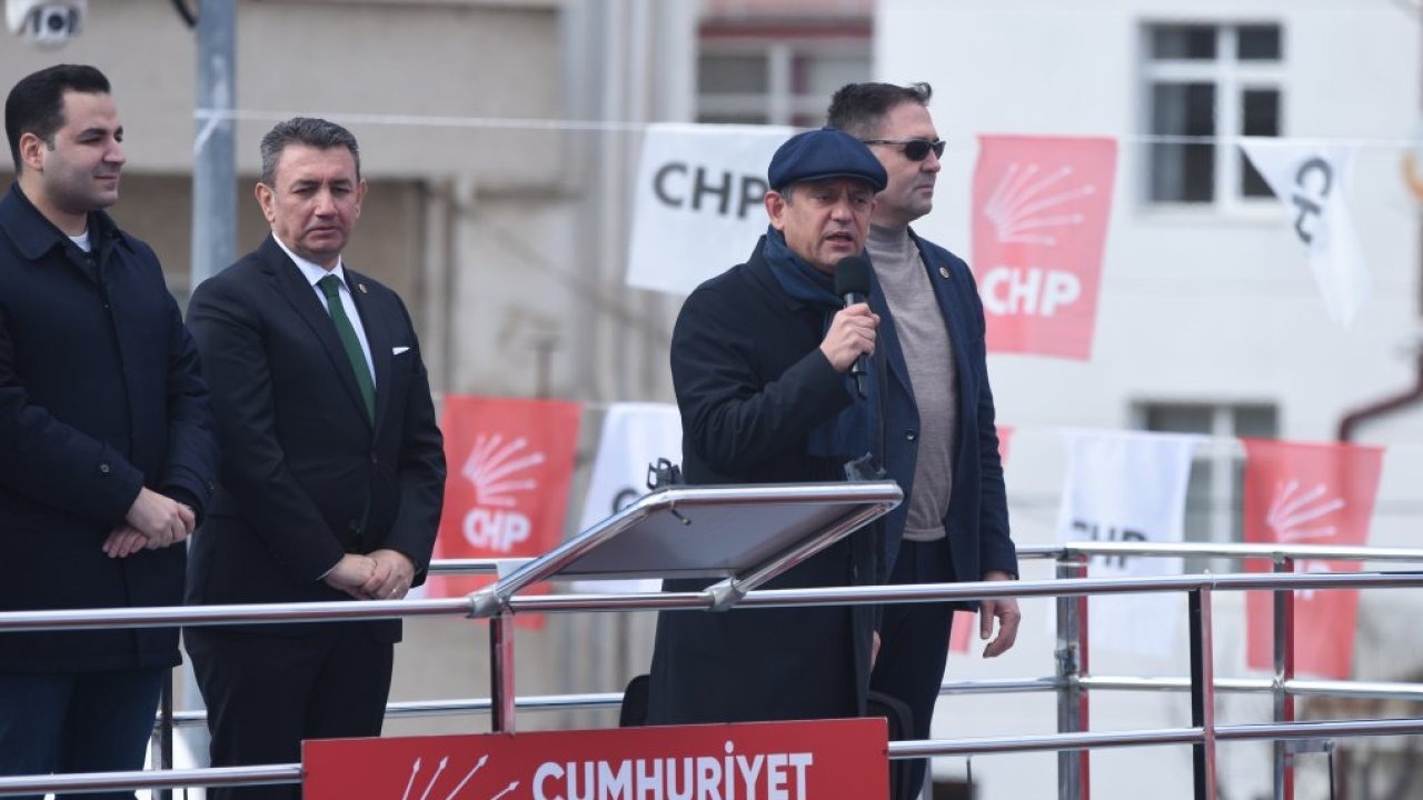 CHP Genel Başkanı Özel, partisinin Karaman mitinginde konuştu: