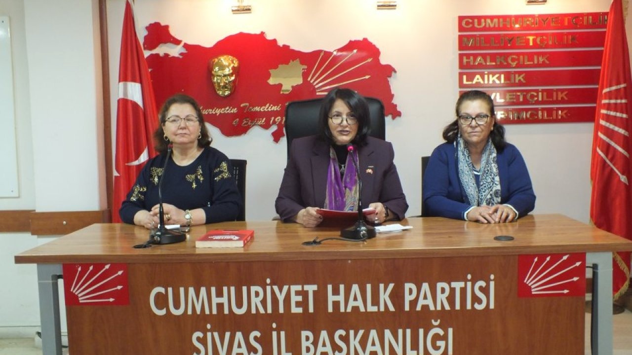 CHP Sivas Kadın Kolları Başkanı Korkmaz 8 Mart Dünya Kadınlar Günü'nü kutladı