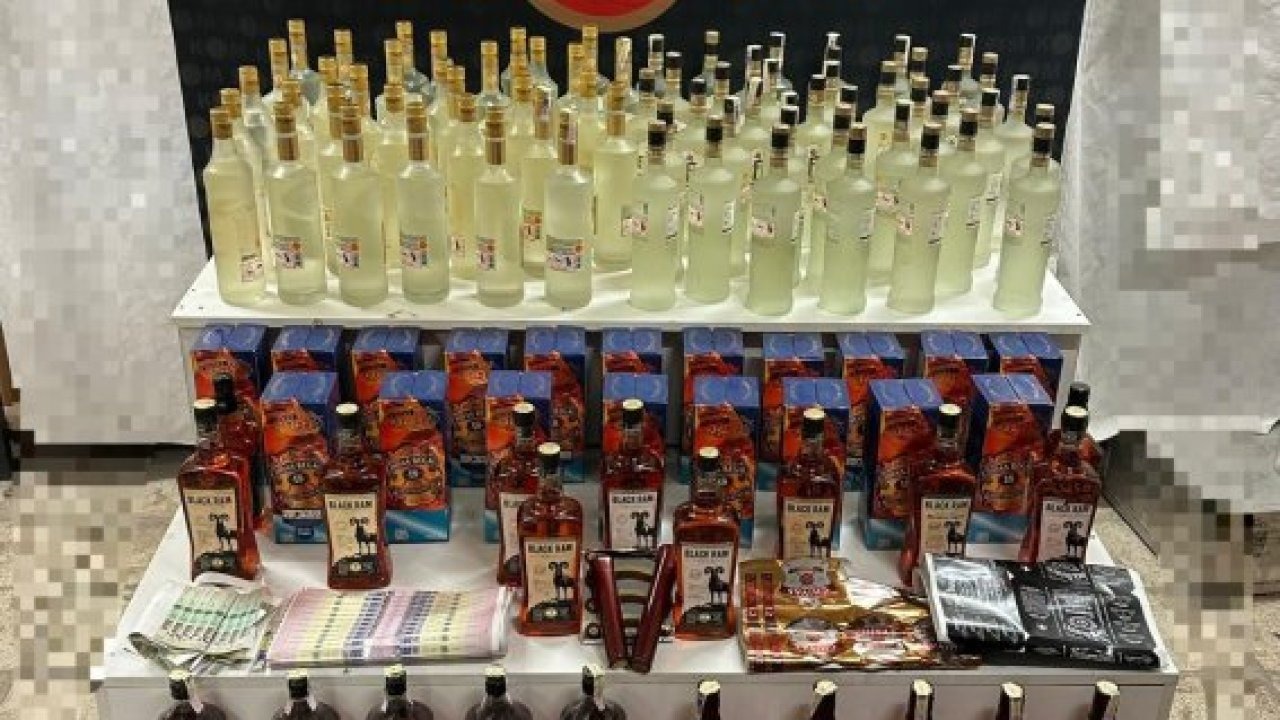 Eskişehir'de kaçak ve sahte alkol operasyonunda bir zanlı yakalandı