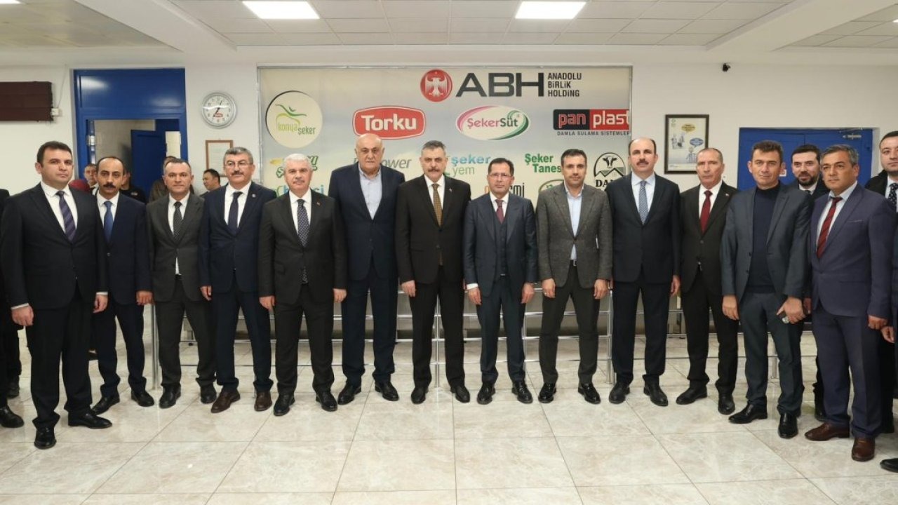 İçişleri Bakanı Çiftçi, Konya'da şeker fabrikasını ziyaret etti
