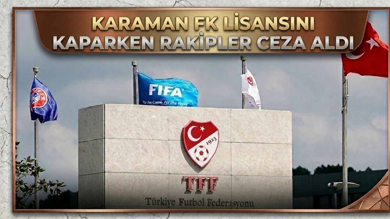 Karaman FK lisansını kaparken rakipler ceza aldı