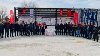 Karaman’da 30 tonluk tarımsal destek