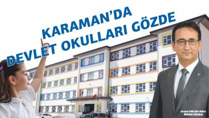 Karaman'da devlet okulları gözde