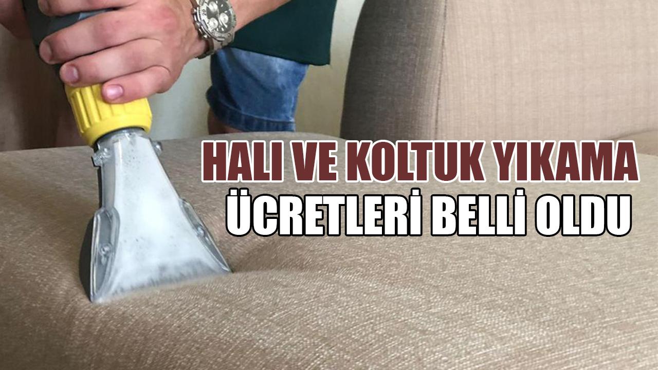 Karaman’da halı ve koltuk yıkama ücretleri belli oldu