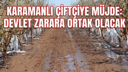 Karamanlı çiftçiye müjde devlet zarara ortak olacak
