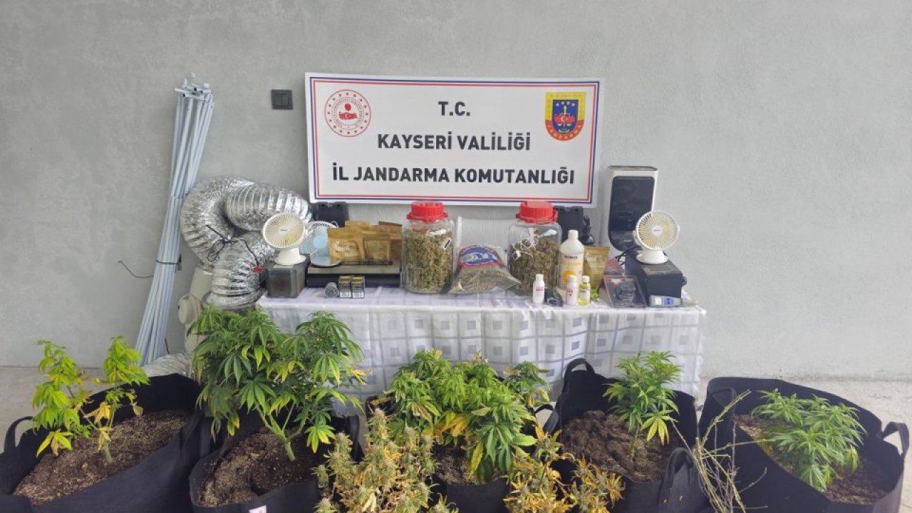 Kayseri'de jandarma 2 kilo 470 gram uyuşturucu ele geçirdi
