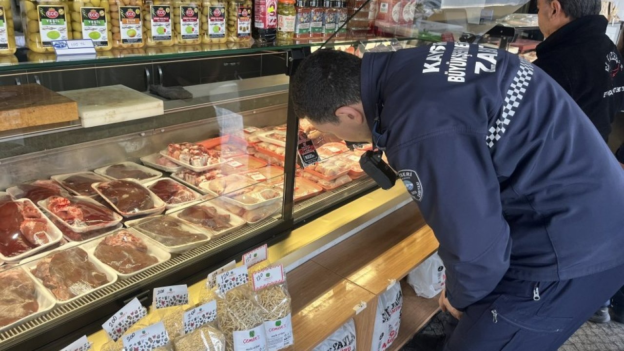 Kayseri'de kasaplar denetledi