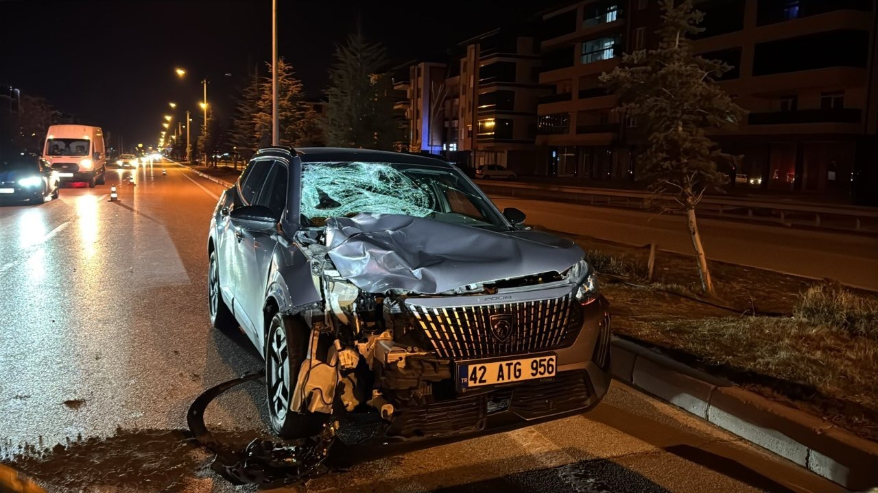 Konya'da cipin çarptığı yaya öldü