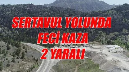 Sertavul yolunda feci kaza: 2 yaralı