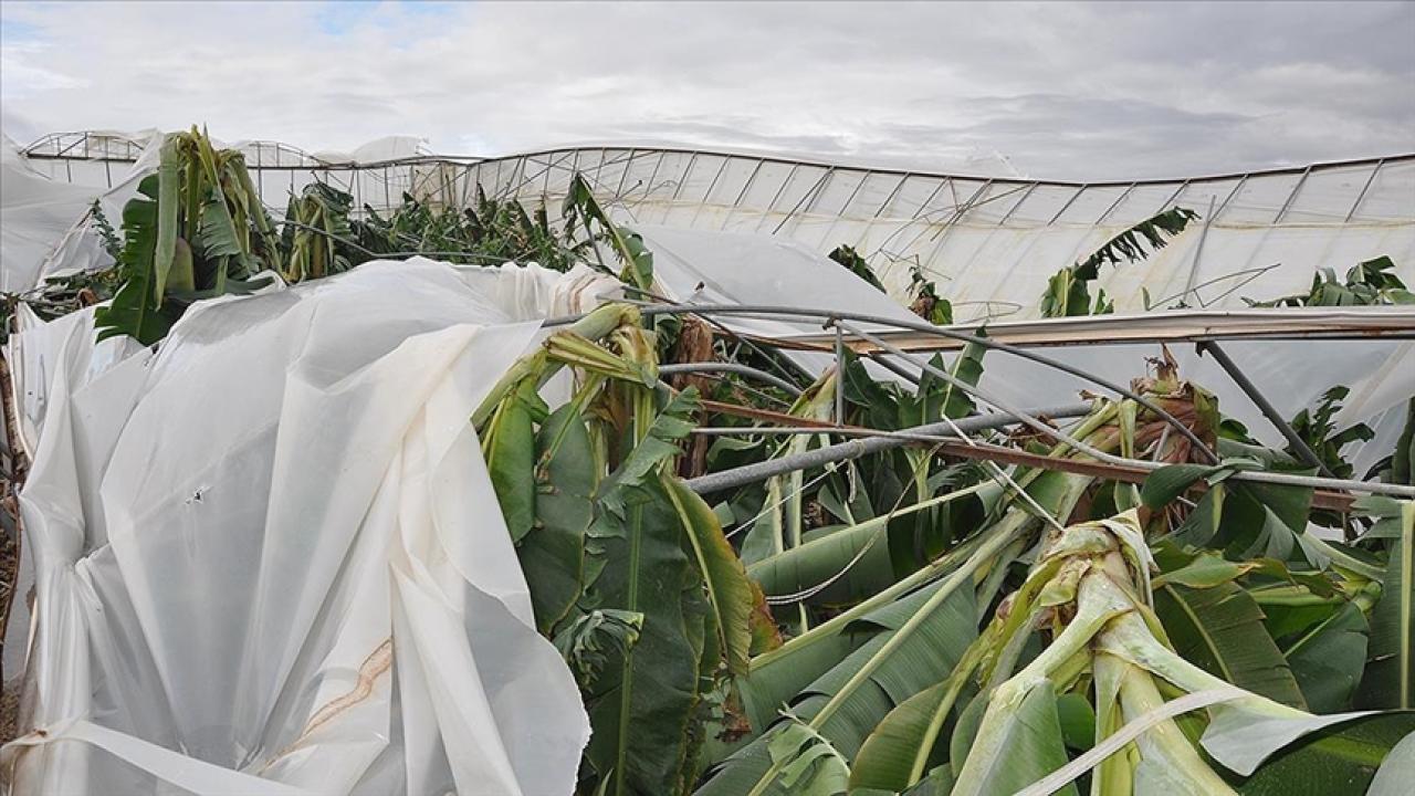Şiddetli rüzgar yıktı geçti