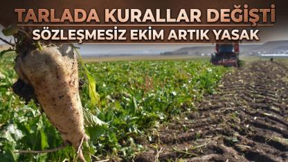 Tarlada kurallar değişti sözleşmesiz ekim artık yasak