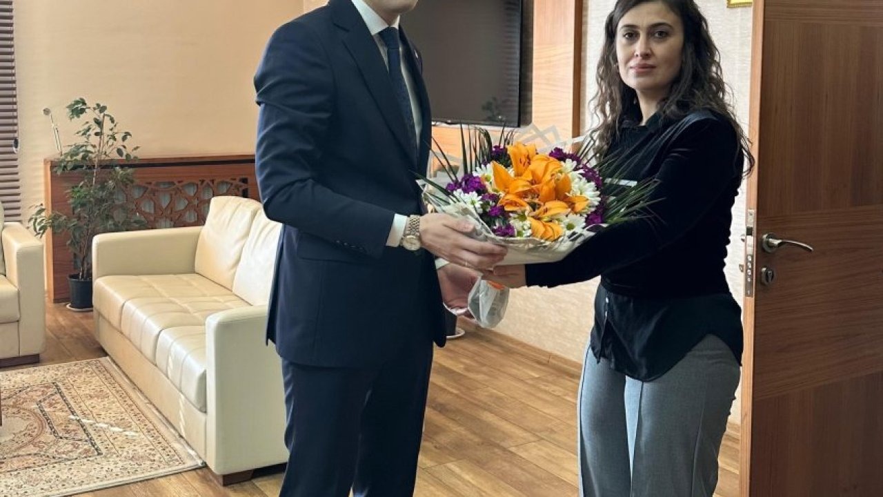 Ulaş'ta sağlık çalışanlarından Kaymakam Eskimez'e ziyaret